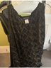 Connected Apparel Print Black Gold Short Sleeve Blouse Size 4X - photo 4