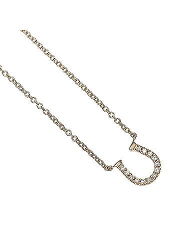 Tiffany & Co. Tiffany &amp; Co. Metro Horseshoe Necklace, 18K Pink Gold, Diamonds, Approx. 2g. (view 1)