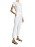 Theory 100% Linen White Casual Pants Size 2 - photo 1