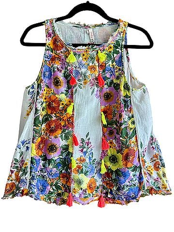 Anthropologie Floral Swing Blouse Sleeveless Blouse (view 1)