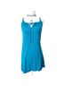 Guess Teal Blue Gold Sleeveless Silk Top Size S - photo 1