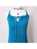 Guess Teal Blue Gold Sleeveless Silk Top Size S - photo 4