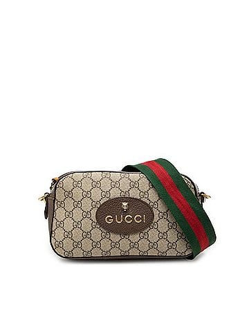 Gucci Gucci Neo Vintage GG Supreme Crossbody Shoulder Bag 476466 Beige Brown Leather Women's GUCCI (view 1)