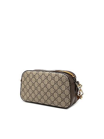 Gucci Gucci Neo Vintage GG Supreme Crossbody Shoulder Bag 476466 Beige Brown Leather Women's GUCCI (view 2)