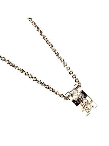Bvlgari BVLGARI B.zero1 Design Legend Necklace, 18KPG Pink Gold, Diamonds, Approx. 12.6g (view 1)