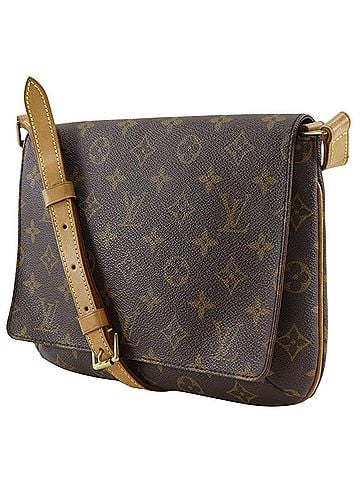 Louis Vuitton Louis Vuitton Musette Tango Shoulder Bag, Short M51257, Monogram Canvas, 1999, Brown, SP0999, Magnetic Closure, Women's. (view 2)