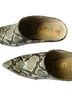 Sam Edelman Snake Print Tan Green Ankle Boots Size 6 - photo 2
