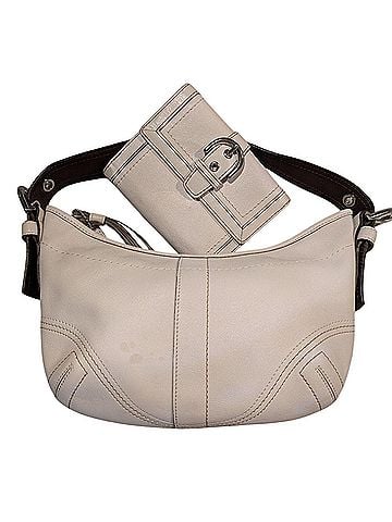 Coach 8A01 Leather Hobo (view 1)