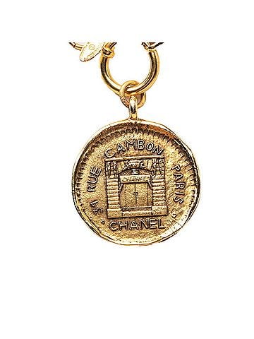 Chanel Chanel 31 RUE CAMBON Cambon Vintage Rogue Chain Necklace Gold Plated Women's CHANEL (view 2)