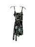 Unique Vintage Floral Black Green Blue Yellow Romper Size XS - photo 2