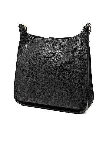 Hermès Hermes Evelyne GM Crossbody Shoulder Bag, Black, Taurillon Clemence Leather, Women's HERMES (view 2)