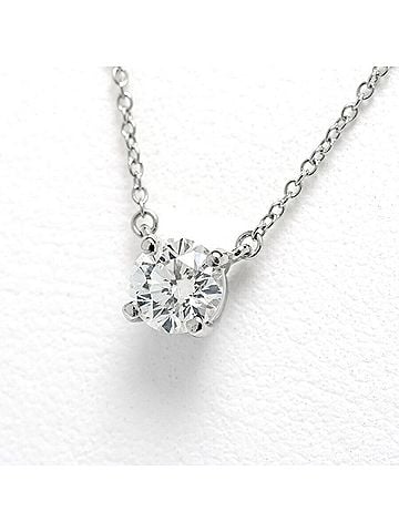 Tiffany & Co. Tiffany &amp; Co. Solitaire Necklace, 0.869ct Diamond, Platinum 950, 41.5 cm (view 1)