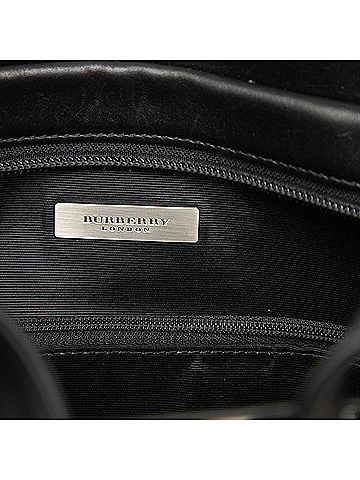 Burberry Nova Check Canvas Trimmed Leather Satchel (view 2)