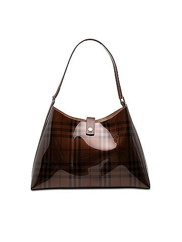 Burberry Haymarket Check PVC Shoulder Bag (view 1)