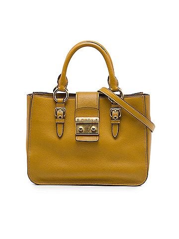 Miu Miu Goatskin Madras Satchel (view 1)
