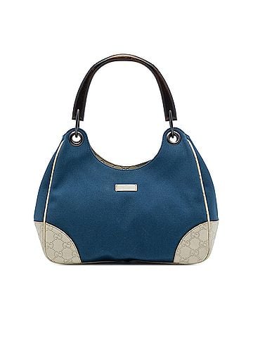 Gucci Guccissima Trimmed Canvas Colbert Shoulder Bag (view 1)