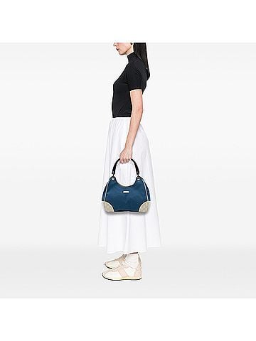 Gucci Guccissima Trimmed Canvas Colbert Shoulder Bag (view 2)