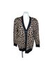 Alice + Olivia Leopard Print Tan Black Cardigan Size M - photo 1