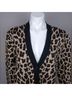 Alice + Olivia Leopard Print Tan Black Cardigan Size M - photo 7