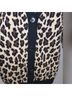 Alice + Olivia Leopard Print Tan Black Cardigan Size M - photo 8