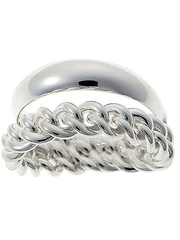 Hermès Hermes Boucles Sellier Inflexible Ring, Ag925 Silver (view 2)
