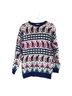 Hasting & Smith 100% Acrylic Graphic Multi Color Pullover Sweater Size M - photo 1
