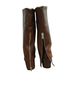 Zara 100% Calf Leather Brown Boots Size EU 41 - photo 2