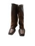 Zara 100% Calf Leather Brown Boots Size EU 41 - photo 1