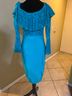 Wow Couture Teal Cocktail Dress Size L - photo 4
