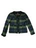 J.Crew Plaid Green Black Yellow Blazer Size 0 - photo 2