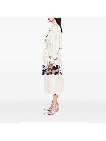 Valentino Canvas and Nappa Camouflage Rockstud Wristlet Clutch (view 2)