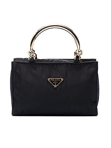 Prada Tessuto Metal Handle Bag (view 1)
