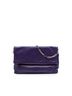 Prada 100% Leather Purple Soft Calf Fold Over Shoulder Bag One size - photo 1