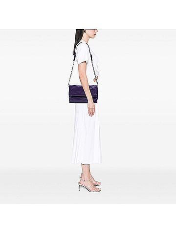 Prada Soft Calf Fold Over Shoulder Bag (view 2)