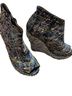 Jeffrey Campbell 100% Leather Print Multi Color Ankle Boots Size 10 - photo 1