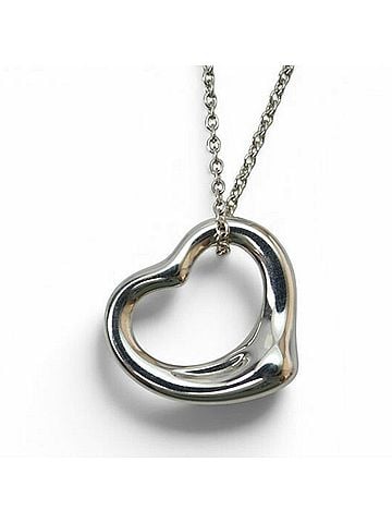 Tiffany & Co. Tiffany &amp; Co. Necklace/Pendant, Silver, Elsa Peretti design, Heart motif, 1.5cm wide. (view 1)