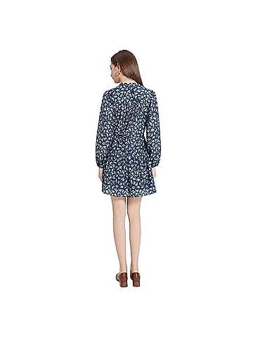 Universal Thread Balloon Long Sleeve Mini Dress Casual Dress (view 2)