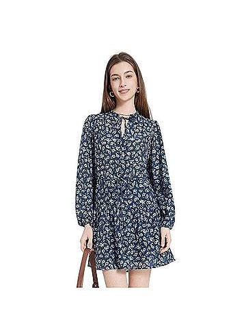 Universal Thread Balloon Long Sleeve Mini Dress Casual Dress (view 1)