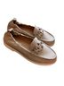 Donald J Pliner Snake Print White Pink Flats Size 10 - photo 2
