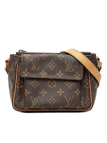 Louis Vuitton Louis Vuitton Monogram Vivacite PM Crossbody Shoulder Bag M51165 Brown Leather Women's LOUIS VUITTON (view 1)