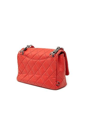 Chanel Chanel Matelassé Coco Mark Chain Shoulder Bag, 2-Way, Red, Metal Hardware, Calfskin, Women's. (view 2)