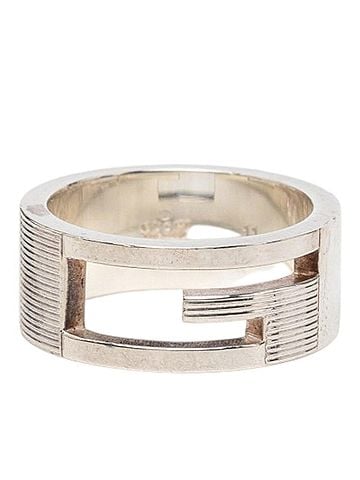 Gucci Gucci Branded G Ring, Size #11, SV925 Silver, Women's GUCCI (view 1)