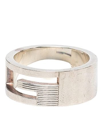 Gucci Gucci Branded G Ring, Size #11, SV925 Silver, Women's GUCCI (view 2)