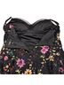 Guess 100% Polyester Floral Black Multi Color Cocktail Dress Size 12 - photo 12