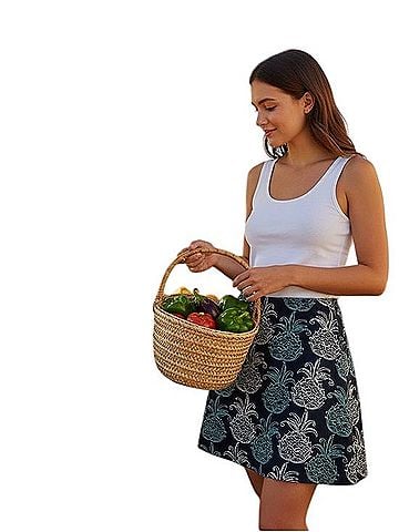 West Indies Pineapple Classic Cotton Skort (view 1)