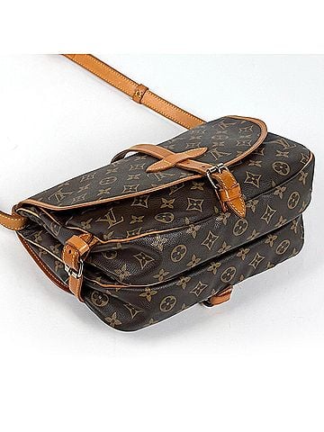 Louis Vuitton Louis Vuitton Saumur 30 Crossbody Shoulder Bag, Monogram Brown, M42256, Women's (view 2)