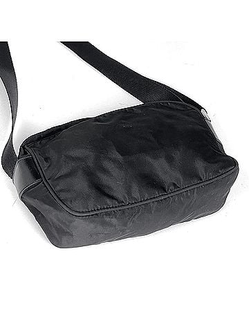 Prada Prada PRADA Logo Plate Shoulder Bag Nylon Nero (Black) Women's (view 2)