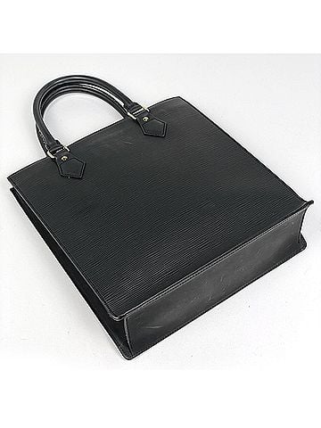 Louis Vuitton Louis Vuitton Sac Plat PM Handbag Tote Bag Epi Noir (Black) M52742 Women's (view 2)