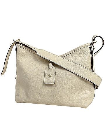 Louis Vuitton Louis Vuitton Carryall Zip NM PM Shoulder Bag, Monogram Empreinte Crème, M46293, Women's (view 1)