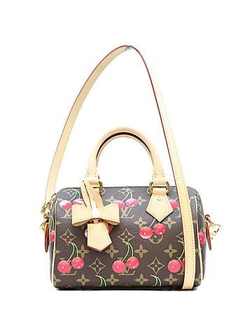 Louis Vuitton LOUIS VUITTON x Takashi Murakami M13094 Monogram Cherry Speedy Bandoulière 20 Shoulder Bag, Brown, Gold Hardware, Women's (view 1)
